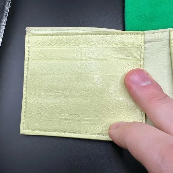 Bottega Veneta Lemon Leather Wallet